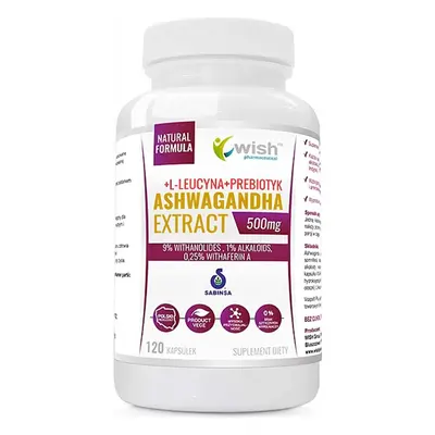 Wish Ashwagandha Extract 500mg 9% Withanolides 120 Capsule