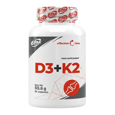 Vitamin D3 + K2 90 Capsule, 6 PAK