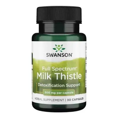 Full Spectrum Milk Thistle - Armurariu 500mg 30 Capsule, Swanson