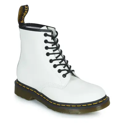 Dr. Martens  1460 WHITE SMOOTH  Ghete Femei Alb