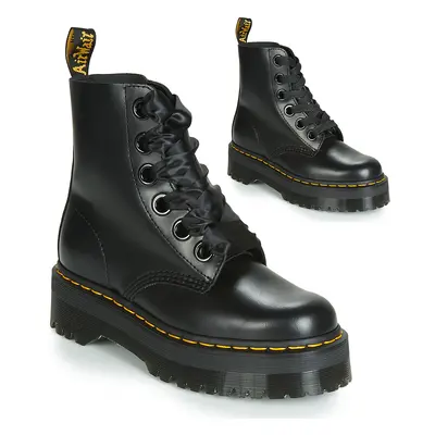 Dr. Martens  MOLLY BLACK BUTTERO  Ghete Femei Negru