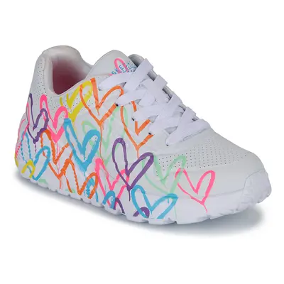 Skechers  UNO LITE BASKETS  Pantofi sport Casual Fete Alb