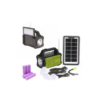 Kit panou solar becuri incarcare telefon