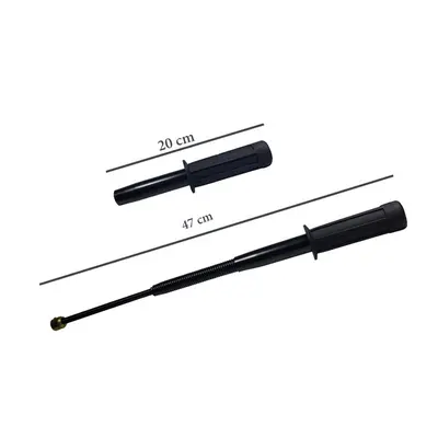 Set baston telescopic flexibil negru