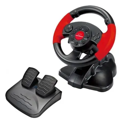 Volan cu pedale Esperanza Nitro EG103, butoane, Pentru PC / PS2 / PS3, USB, Negru