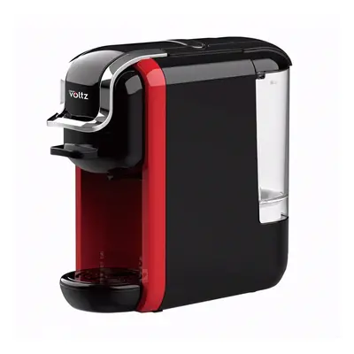 Espressor cafea macinata si capsule 8в1 Oliver Voltz OV51171B5, 1450W, bar, Negru/Rosu