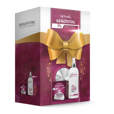 Set Cadou Femei Gerovital H3 Evolution: Cremă Antirid și Apă Micelară Cu Acid Hialuronic