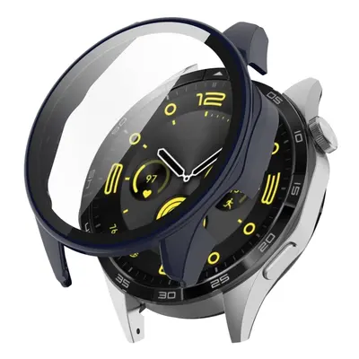 CAPAC COMPLET PC Husa din plastic cu sticla pentru Huawei Watch GT 46mm albastru