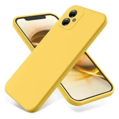 RUBBER Husa de protectie pentru Motorola Moto G54 5G / G54 5G Power Edition galben