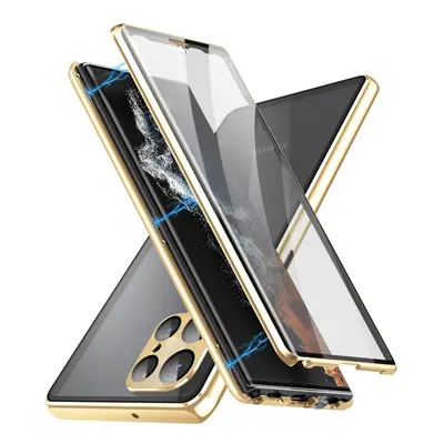 Husa magnetica pentru Samsung Galaxy S23 Ultra 5G gold