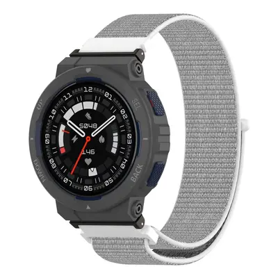 Curea din NYLON pentru Amazfit Active Edge alb-gri