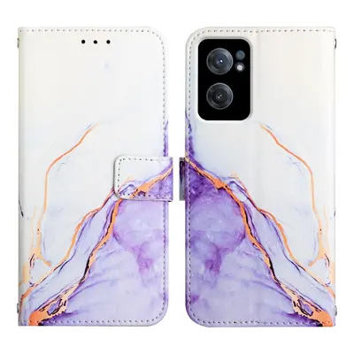 ART Husa portofel OnePlus Nord CE 5G WHITE PURPLE MARBLE