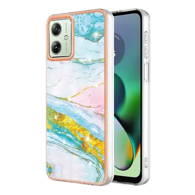 Husa de protectie IMD MARBLE pentru Motorola Moto G54 5G / G54 5G Power Edition GREEN GOLD