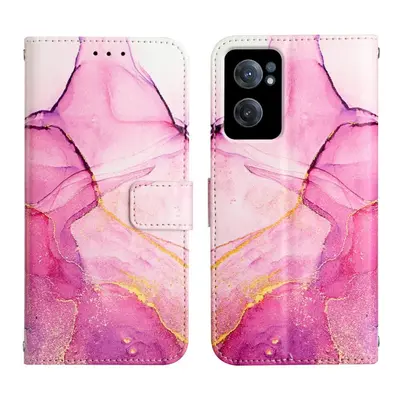 ART Husă portofel OnePlus Nord CE 5G PINK PURPLE MARBLE