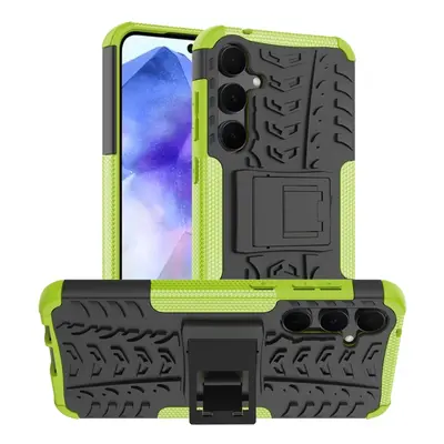 STAND Husă de protecție durabilă pentru Samsung Galaxy A55 5G verde