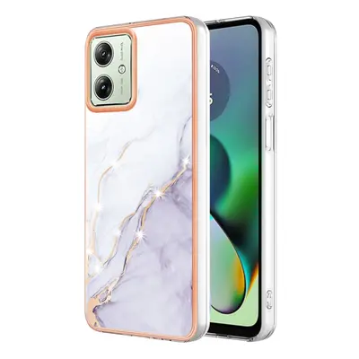 Husa de protectie IMD MARBLE pentru Motorola Moto G54 5G / G54 5G Power Edition WHITE