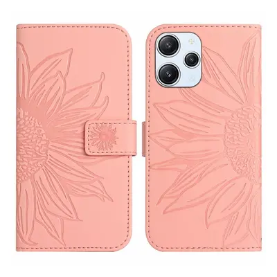 ART SUN FLOWER Husa portofel cu curea Xiaomi Redmi roz deschis