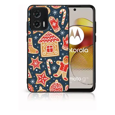 MY ART Capac cu design de Crăciun Motorola Moto G73 5G MERRY CHRISTMAS (074)