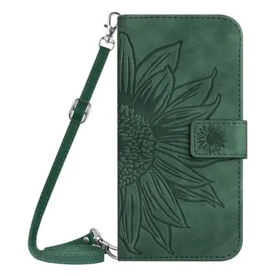 ART SUN FLOWER Husa portofel pentru Honor X6a verde