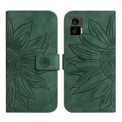 ART SUN FLOWER portofel cu curea Motorola Edge Neo verde