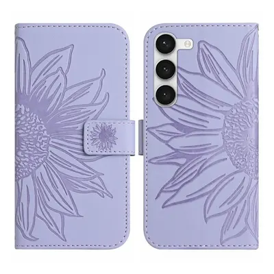 ART SUN FLOWER Husa portofel cu curea Samsung Galaxy S23 Plus 5G violet