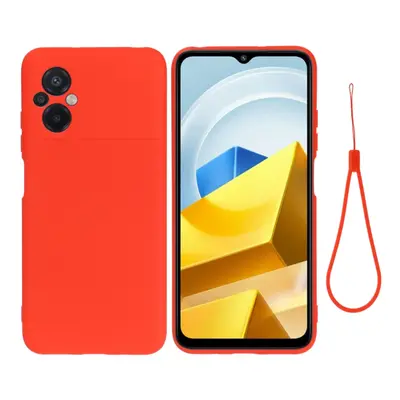 RUBBER de protectie pentru Xiaomi Poco M5 rosie