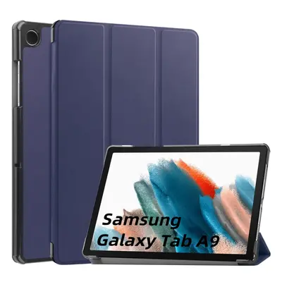 LEATHER flip Samsung Galaxy Tab A9 albastră