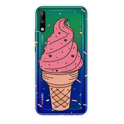 ART Silicone cover Huawei P40 Lite E STRAWBERRY ICE CREAM