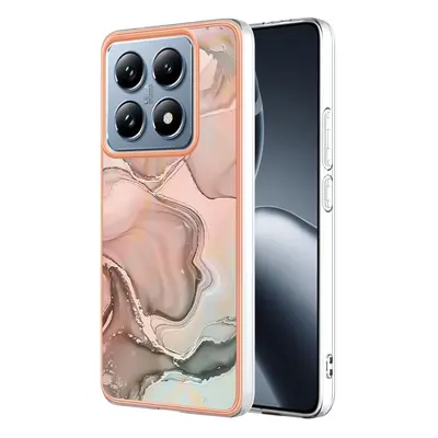 IMD MARBLE Husă de protecție pentru Xiaomi 14T ROSE GOLD