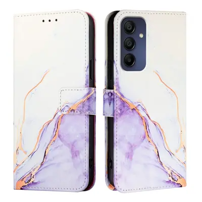 ART MARBLE Husă portofel pentru Samsung Galaxy A16 / A16 5G WHITE PURPLE