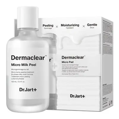 Dermaclear Micro Milk Peeling - Set Tratament micropeeling + discuri de bumbac