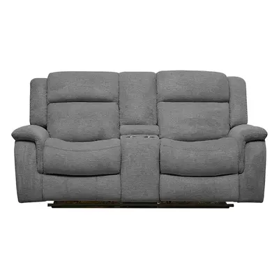 Canapea cu Recliner Carole 2L, 196x101x101 cm, Stofa, Gri