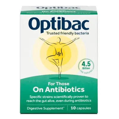 Optibac Probiotic in tratament cu antibiotic - 10 capsule