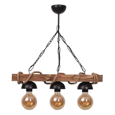 Candelabru din Lemn Trio, Natural Rustic, ER12032