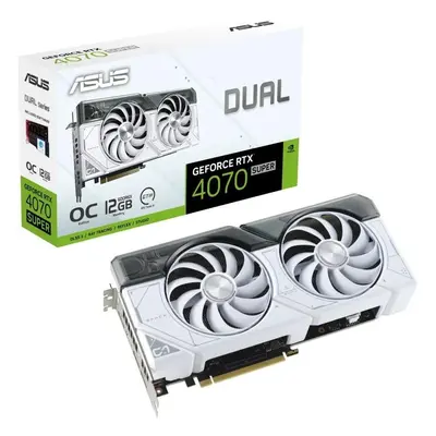 Placa video ASUS GeForce RTX 4070 SUPER DUAL OC White 12GB GDDR6X 192-bit DLSS 3.0