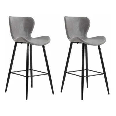 SET 2 SCAUNE DE BAR RETRO - LIGHT GREY