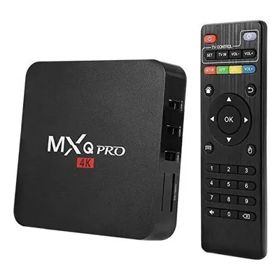 Mini PC Android 7 Media Player, TV Box MXQ PRO UltraHD 4K Quad-Core 64 Bit 1GB RAM, 8GB ROM Wire