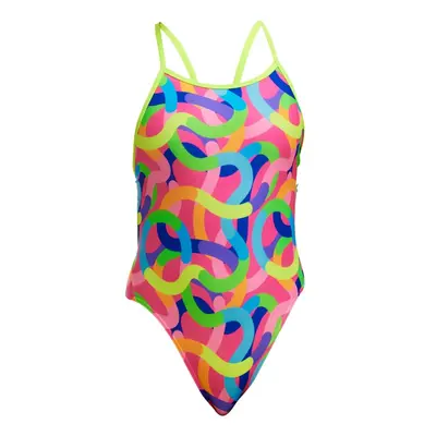 Funkita curly wurly single strap one piece girls 140cm