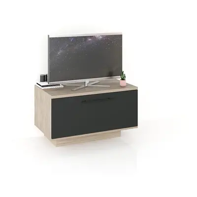 Comoda TV SYSTEM 110, 4 sertare, Oak, Antracit