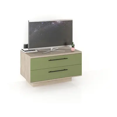 Comoda TV living CUBO 180, 4 sertare, Clasic, Oak