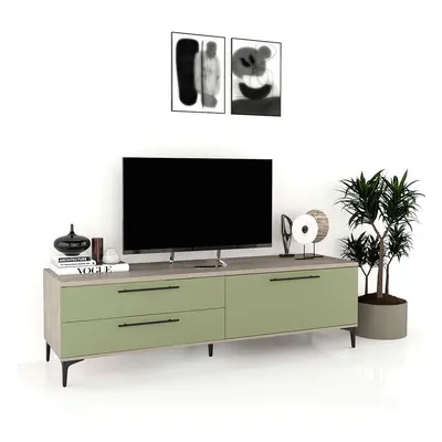 Comoda TV CUBO 180, 1U2S, Italian, Oak, Pesto