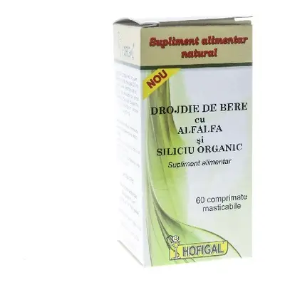 Drojdie Bere cu Alfaalfa & Siliciu Organic 60cpr Hofigal