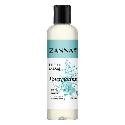 Ulei de masaj Energizant cu Lamaie si Menta, 200ml, Zanna