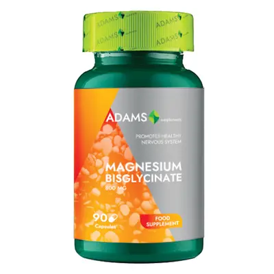 Bisglicinat de Magneziu, 800mg, 90cps, Adams Supplements