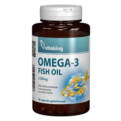 Omega 3 Forte (ulei de peste) 1200mg 90cps Vitaking