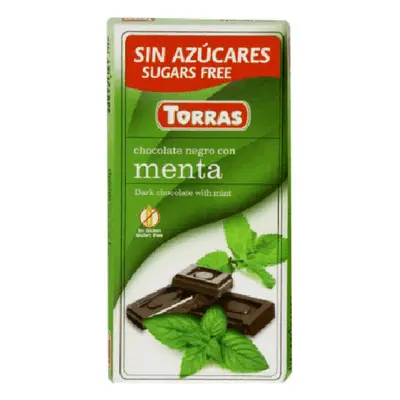 Ciocolata Neagra Menta 75gr Torras