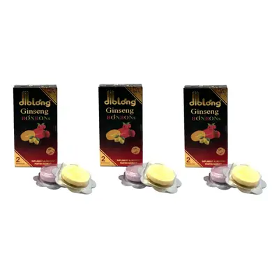 Set 3 Cutii Bomboane Afrodisiace Ginseng DIBLONG, 6 buc