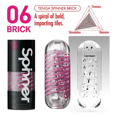 Masturbator Tenga Spinner Brick Transparent