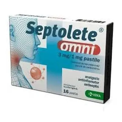 Septolete Omni x 16 pastile de supt