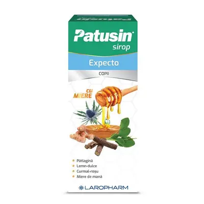 Patusin Expecto sirop pentru copii, 100 ml, Laropharm